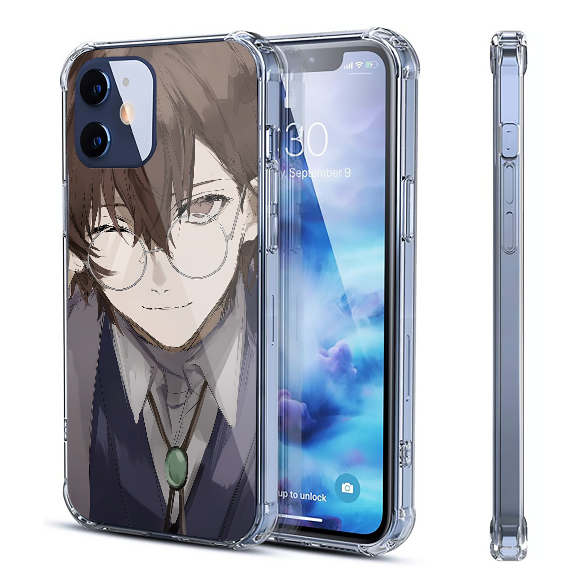（画像用） 文豪ストレイドッグス Bungo Stray Dogs 【iPhone 12シリーズ対応】透明スマホケース（クリアソフトケース）